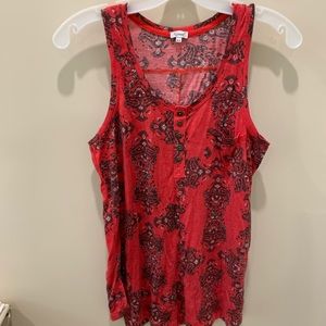 Paisley/Western print tank